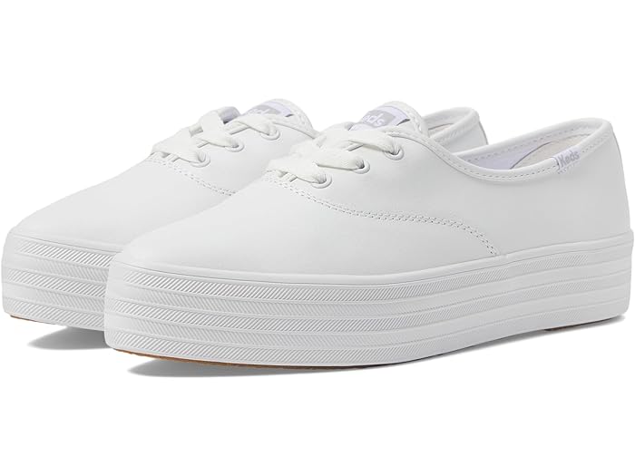 () å ǥ ݥ 졼 å Keds women Point Lace Up White Leather