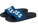 (取寄) ボス メンズ スライド サンダル BOSS men BOSS Slide Sandals Bijou Blue