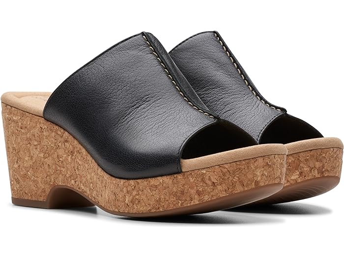 クラークス (取寄) クラークス レディース シューズ 靴 ジゼル オーキッド Clarks women Giselle Orchid Black Leather