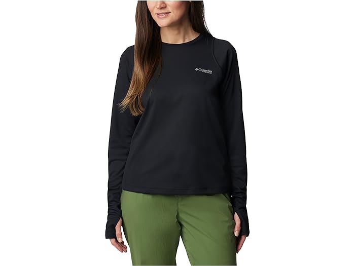 () RrA fB[X T~bg o[ O X[u N[ Columbia women Columbia Summit Valley Long Sleeve Crew Black