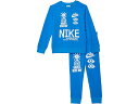 (取寄) ナイキ キッズ ボーイズ NSW HBR ステイトメント クルー セット (インファント) Nike Kids boys Nike Kids NSW HBR Statement Crew Set (Infant) Light Photo Blue