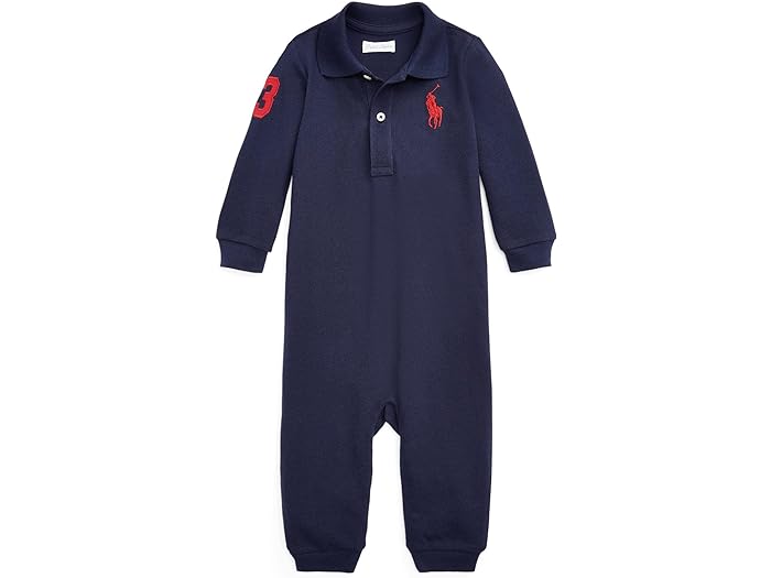() t[ LbY {[CY rbO |j[ Rbg bV | Jo[I[ (Ct@g) Polo Ralph Lauren Kids boys Polo Ralph Lauren Kids Big Pony Cotton Mesh Polo Coverall (Infant) French Navy
