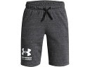 (取寄) アンダーアーマー キッズ ボーイズ ライバル テリー ショーツ (ビッグ キッズ) Under Armour Kids boys Rival Terry Shorts (Big Kids) Castlerock Light Heather/Black(4)