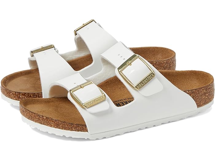 (取寄) ビルケンシュトック キッズ ガールズ アリゾナ パテント (トドラー/リトル キッド/ビッグ キッド) Birkenstock Kids girls Birkenstock Kids Arizona Patent (Toddler/Little Kid/Big Kid) White