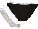 () JoNC A_[EFA fB[X J[Z 3-pbN rLj Calvin Klein Underwear women Calvin Klein Underwear Carousel 3-Pack Bikini Black/White/Grey Heather