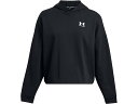 () A_[A[}[ fB[X Co e[ I[o[TCY u[fB Under Armour women Under Armour Rival Terry Oversized Hoodie Black/White