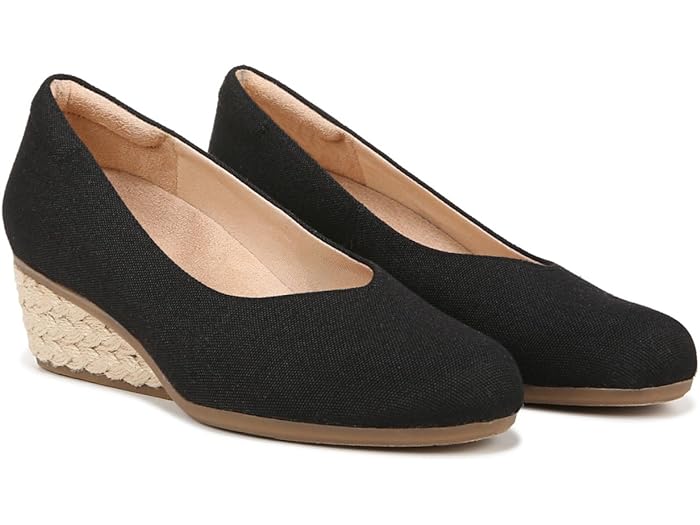 (取寄) ドクターショール レディース ビーウィッチ レディ ウェッジ パンプス Dr. Scholl's women Dr. Scholl's Be Ready Wedge Pumps Black Fabric