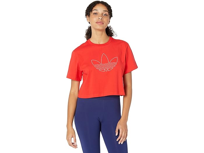 () AfB_X IWiX fB[X AJ[i Nbv gbv adidas Originals women adidas Originals Americana Crop Top Vivid Red