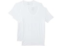 () g~[ W Y ZJh XL X tBbg fB[v V lbN 2 pbN Tommy John men Tommy John Second Skin Slim Fit Deep V Neck 2 Pack White/White