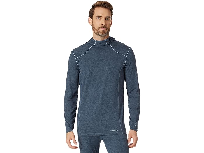 (取寄) ホットチリ メンズ クリマ-テック パーカー Hot Chillys men Clima-Tek Hoodie Nightfall Heather(4)