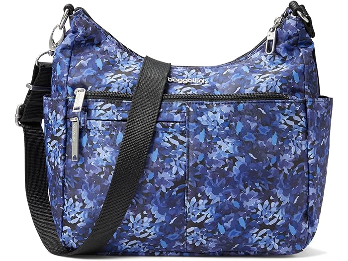 (取寄) バッガリーニ レディース セキュアテックス アンチ-シーフ フリー タイム クロスボディ Baggallini women Baggallini Securtex Anti-Theft Free Time Crossbody Indigo Petal