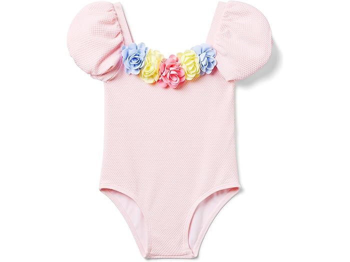 () Wj[ Ah WbN K[Y sN t[ (gh[/g LbY/rbO LbY) Janie and Jack girls Janie and Jack Pink Flower Onepiece (Toddler/Little Kids/Big Kids) Multicolor