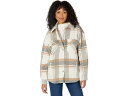 () [oCX fB[X I[o[TCY E[ uh WPbg Levi's women Levi's Oversized Wool Blend Jacket Light Grey/Tan/Cream Plaid