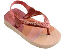 (取寄) ハワイアナス キッズ ガールズ ベイビー ミニ ミー サンダル (インファント/トドラー/ビッグ キッド) Havaianas Kids girls Havaianas Kids Baby Mini Me Sandal (Infant/Toddler/Big Kid) Ballet Rose/Mahogany