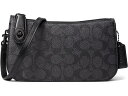 (取寄) コーチ レディース ペン ショルダー バッグ イン シグニチャー キャンバス COACH women COACH Penn Shoulder Bag in Signature Canvas Charcoal/Black