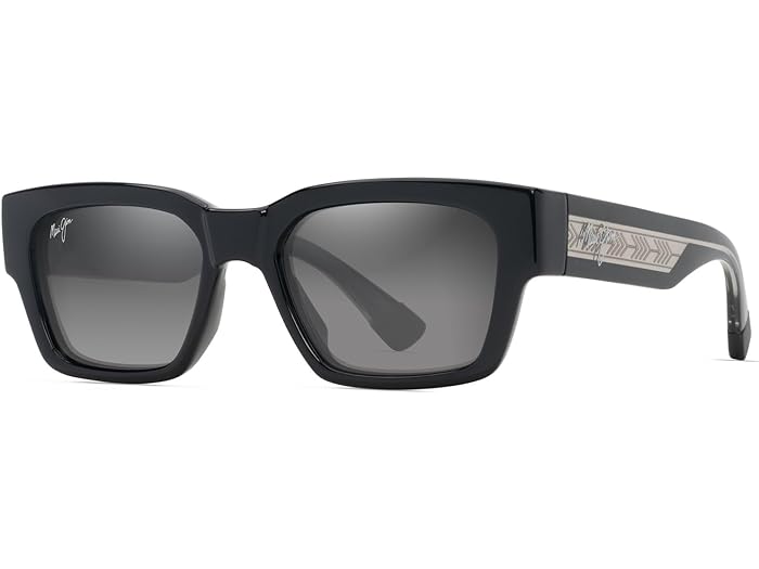 () ޥ   ̥ Maui Jim men Kenui Shiny Black/Trans Light Grey/Ne...