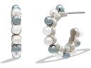 (取寄) コーチ レディース ミックスド パール ハギー イヤリングス COACH women COACH Mixed Pearl Huggie Earrings Multi/Rhodium