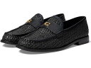 () R[` fB[X W[ tBA [t@[ COACH women COACH Jolene Raffia Loafer Black/Black