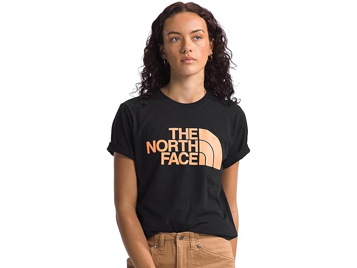 () m[XtFCX fB[X V[g X[u n[t h[ eB[ The North Face women The North Face Short Sleeve Half Dome Tee TNF Black/Bright Cantaloupe