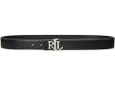 ラルフローレン (取寄) ローレン ラルフローレン レディース ロゴ リバーシブル ベルト LAUREN Ralph Lauren women LAUREN Ralph Lauren Logo Reversible Lizard-Embossed Belt Black/Black