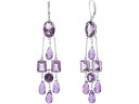 (取寄) ローレン ラルフローレン レディース ストーン シャンデリア イヤリングス LAUREN Ralph Lauren women LAUREN Ralph Lauren Stone Chandelier Earrings Rhodium/Purple Multi