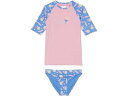 (取寄) ロキシー キッズ ガールズ ショート スリーブ ラッシュガード (トドラー/リトル キッズ/ビッグ キッズ) Roxy Kids girls Roxy Kids Lorem Short Sleeve Rashguard (Toddler/Little Kids/Big Kids) Ultramarine Lorem