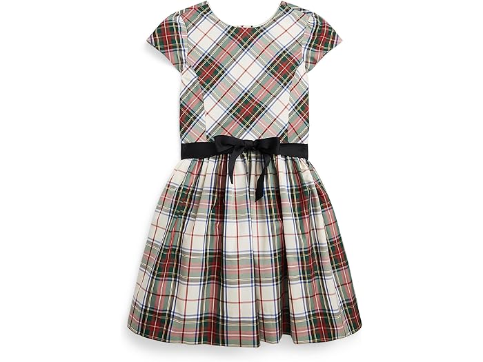 (取寄) ラルフローレン キッズ ガールズ プレイド フィットアンドフレア ドレス (ビッグ キッズ) Polo Ralph Lauren Kids girls Polo Ralph Lauren Kids Plaid Fit-and-Flare Dress (Big Kids) Cream-Red Multi