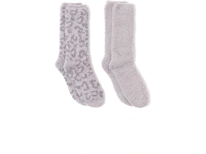 () xAtbgh[X fB[X R[W[ VbN C U Ch 2-yA \bNX Zbg Barefoot Dreams women Barefoot Dreams Cozy Chic In The Wild 2-Pair Socks Set Linen/Warm Gray Multi