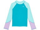(取寄) エルエルビーン キッズ サン-アンド-サーフ スイム シャツ (ビッグ キッズ) L.L.Bean kids L.L.Bean Sun-and-Surf Swim Shirt (Big Kids) Teal Blue Color-Block