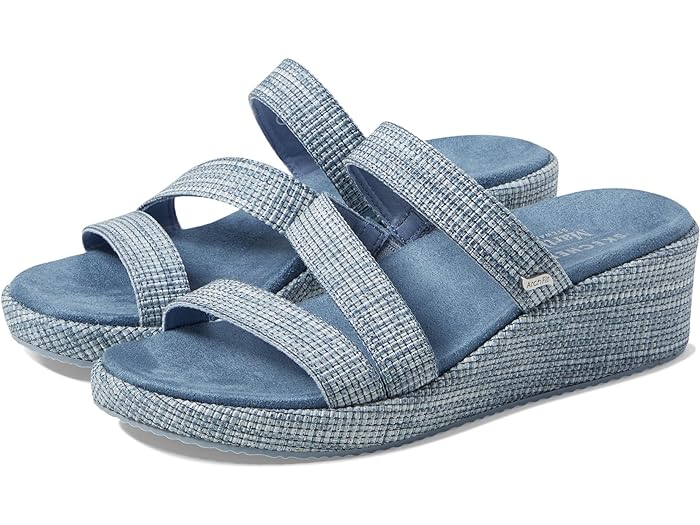 (取寄) スケッチャーズ スニーカー レディース マーサ スチュワート - アーチ フィット ビバリー モーニング サイド SKECHERS women Martha Stewart - Arch Fit Beverlee- Morning Side Blue