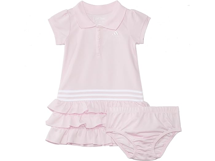 (取寄) アディダス キッズ ガールズ Ss ポロ ドレス adidas Kids girls adidas Kids SS Ruffl Polo Dress Set(Infant) Med Pink