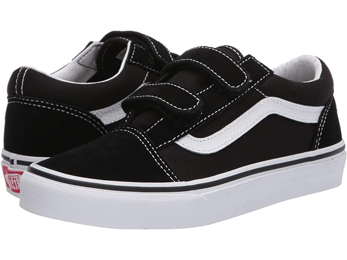 (取寄) バンズ キッズ キッズ オールド スクール V (ビッグ キッド) Vans Kids kids Vans Kids Old Skool V (Big Kid) Black/True White 1