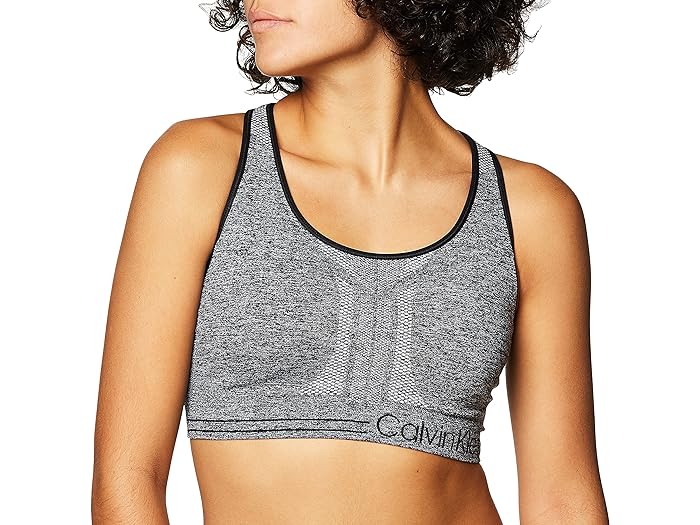 () Х󥯥饤 ǥ  ץߥ ѥեޥ ⥤㡼 å ߥǥ ѥ ݡ ֥ Calvin Klein women Calvin Klein Women's Premium Performance Moisture Wicking Medium Impact Sports Bra Heather Grey