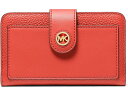 (取寄) マイケルコース レディース MK チャーム ミディアム タブ ポケット バイフォールド MICHAEL Michael Kors women MICHAEL Michael Kors Mk Charm Medium Tab Pocket Bifold Spiced Coral