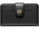 (取寄) マイケルコース レディース MK チャーム ミディアム タブ ポケット バイフォールド MICHAEL Michael Kors women MICHAEL Michael Kors Mk Charm Medium Tab Pocket Bifold Black