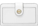 (取寄) マイケルコース レディース MK チャーム ミディアム タブ ポケット バイフォールド MICHAEL Michael Kors women MICHAEL Michael Kors Mk Charm Medium Tab Pocket Bifold Optic White