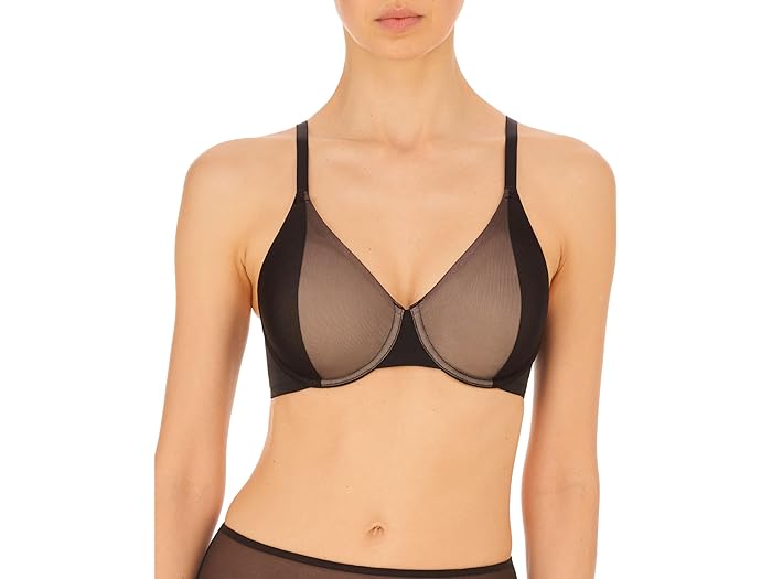 (取寄) ナトリ レディース サイド エフェクト サイド サポート アンライン アンダーワイヤー ブラ Natori women Natori Side Effect Side Support Unlined Underwire Bra Black/Cafe