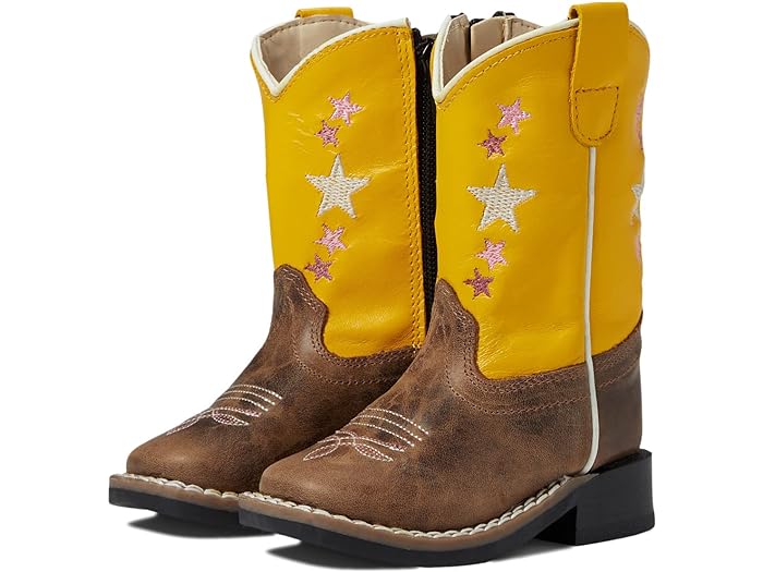 (取寄) オールドウェスト キッズブーツ ガールズ エール (トドラー) Old West Kids Boots girls Old West Kids Boots Yell (Toddler) Cactus Brown Foot/Yellow Shaft