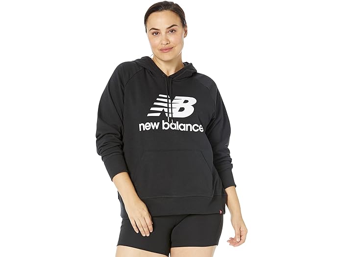 () ˥塼Х ǥ ץ饹  å󥷥 ץ륪С ֡ǥ New Balance women New Balance Plus Size Essentials Pullover Hoodie Black