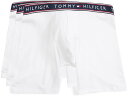 (取寄) トミーヒルフィガー メンズ コットン ストレッチ ボクサー ブリーフ 3-パック Tommy Hilfiger men Tommy Hilfiger Cotton Stretch Boxer Brief 3-Pack White