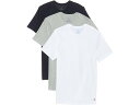 (取寄) トミーヒルフィガー メンズ コットン クラシック 3-パック クルーネック アンダーシャツ Tommy Hilfiger men Tommy Hilfiger Cotton Classic 3-Pack Crewneck Undershirts White/Grey Heather/Desert Sky