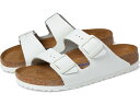 (取寄) ビルケンシュトック アリゾナ ソフト フットベッド - レザー (ユニセックス) Birkenstock Arizona Soft Footbed - Leather (Unisex) White Leather