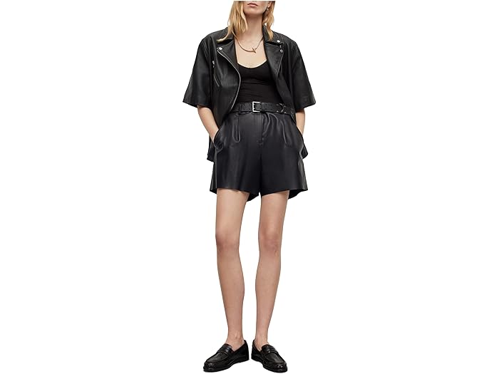 (取寄) オールセインツ レディース ナーラ リーア ショーツ AllSaints women AllSaints Nara Lea Shorts Black