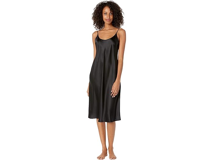 取寄 ラ ペルラ レディース シルク ミディ ナイト ガウン La Perla women La Perla Silk Midi Night Gown Black