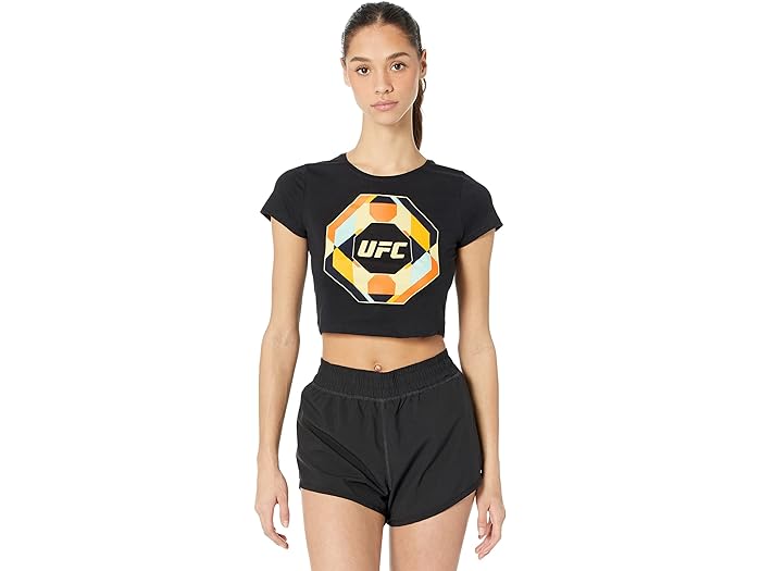 () [GtV[ fB[X IveBJ Nbvh eB[ UFC women UFC Optical Cropped Tee Black