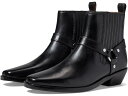 (取寄) メイドウェル レディース ザ サンティアゴ ウェスタン アンクル ブート イン レザー Madewell women Madewell The Santiago Western Ankle Boot in Leather True Black