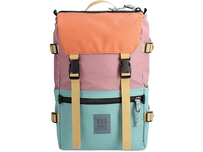 () g|fUC [o[ pbN NVbN - TCN Topo Designs Topo Designs Rover Pack Classic - Recycled Rose/Geode Green