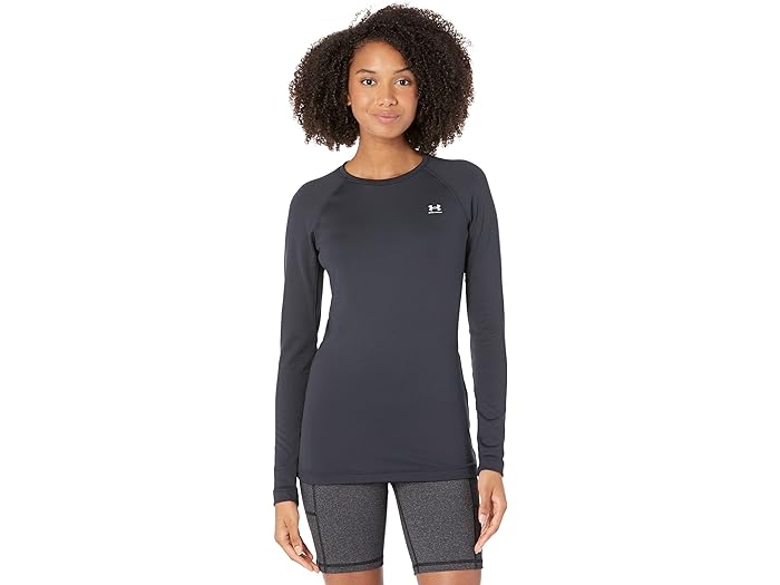 () A_[A[}[ fB[X I[ZeBNX O X[u N[ lbN T-Vc Under Armour women Under Armour Authentics Long Sleeves Crew Neck T-Shirt Black/White