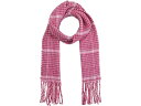 (取寄) ケイトスペード レディース フェスタ プレイド ブラッシュ スカーフ Kate Spade New York women Kate Spade New York Fiesta Plaid Brushed Scarf Grapefruit Soda