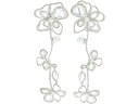 (取寄) ケイトスペード レディース プレシャス ブルーム ステイトメント イヤリングス Kate Spade New York women Kate Spade New York Precious Bloom Statement Earrings Clear/Silver